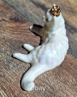 NEW Rare The Franklin Mint Curio Cabinet Cats Collection Lustre Glaze. TFM