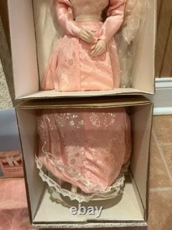 NIB Franklin Mint GIBSON GIRL BRIDESMAID Porcelain Doll withStand