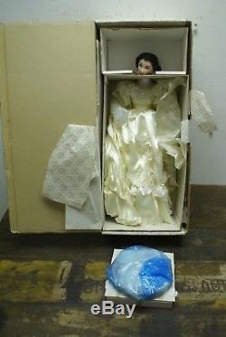 NIB Franklin Mint Gone With the Wind Scarlett Bride Wedding Porcelain Doll