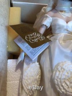 NIB Franklin Mint Heirloom Dolls Jacqueline Kennedy Bride Wedding Porcelain Doll