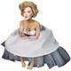 NIB Franklin Mint Marilyn Monroe Porcelain Doll Ballerina Seated Satin Bench