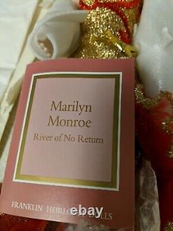 NIB Franklin Mint Marilyn Monroe Porcelain Doll River Of No Return