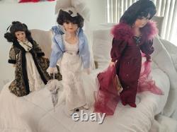 NIB Franklin Mint Scarlett O'Hara Collector Doll Gone with the Wind Green Dress