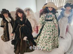 NIB Franklin Mint Scarlett O'Hara Collector Doll Gone with the Wind Green Dress