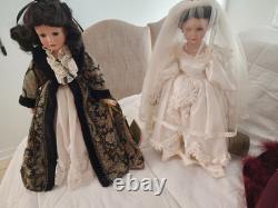 NIB Franklin Mint Scarlett O'Hara Collector Doll Gone with the Wind Green Dress