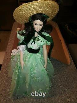 NIB Scarlett OHara Doll Franklin Mint Gone With The Wind China/Porcelain Doll