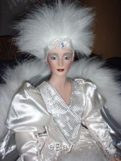 NRFB $400 DOLL SNOW QUEEN MASQUERADE PORCELAIN 22 FRANKLIN MINT by J Reavy