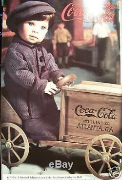 NRFB Franklin Mint COCA COLA DOLL SOAP BOX DERBY NIB