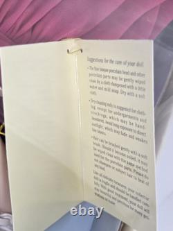 NWT Franklin Mint Princess Diana of Wales Porcelain Doll & 2 Dresses Bundle Lot