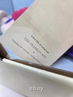 NWT Franklin Mint Princess Diana of Wales Porcelain Doll & 2 Dresses Bundle Lot