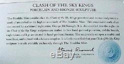Nib Clash Of The Sky Kings Eagles Porcelain & Bronze 19 18lb+coa Franklin Mint
