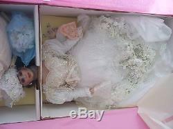 Nib Franklin Mint $750 Bride Doll Maryse Nicole Full Jointed Porcelain 22'' Coa