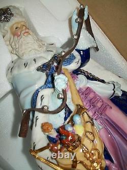 Nib Santa Old World Victorian Christmas Porcelain 11 T 2001 $300 Franklin Mint