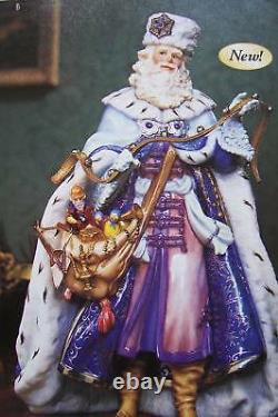 Nib Santa Old World Victorian Christmas Porcelain 11 T 2001 $300 Franklin Mint