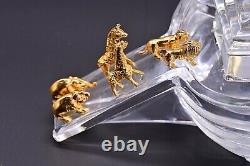 Noah's Ark in Crystal and Gold A Franklin Mint Collectible