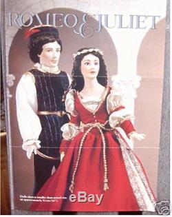 Nrfb Franklin Mint 2 Dolls Romeo & Juliet Porcelain Nib New Low Reduced Price