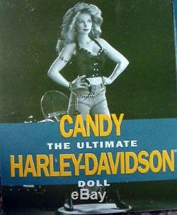 Nrfb Franklin Mint Harley Davidson Porcelain Doll Candy + Coa Nib