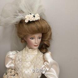 Original 1987 Gibson Girl Bride Wedding Doll Franklin Heirloom Mint Porcelain