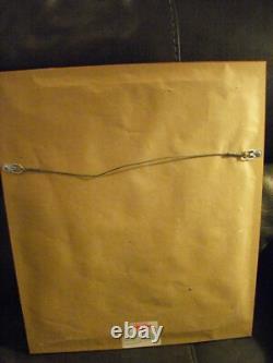 PETER MAX Fan Dancer Franklin Mint Porcelain Plaque Original Frame