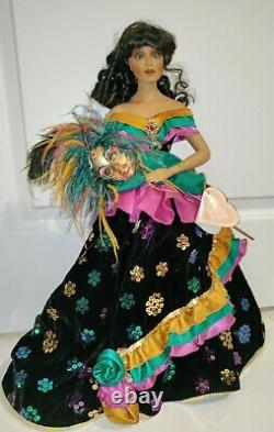 Porcelain Doll Rio Queen Of Carnival By Maryse Nicole From The Franklin Mint