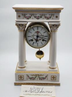 Porcelain Franklin Mint Empress Josephine Wind Up Clock Collectible Rare Gift