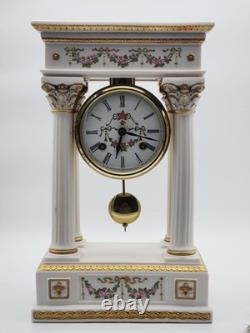 Porcelain Franklin Mint Empress Josephine Wind Up Clock Collectible Rare Gift