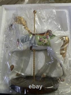 Porcelain Hand Painted Carousel Animal Figurine Set