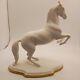 Porcelain Horse Levade 1991 By Pamela Du Boulay Franklin Mint With Cert Of Auth