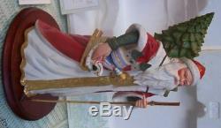 Porcelain Santa Victorian Christmas Heirloom 12 + Coa Nib 1988 Franklin Mint