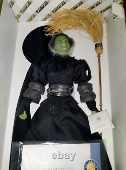 Porcelain Wicked Witch Wizard Of Oz Doll Franklin Mint, Scarecrow Dorothy Glinda