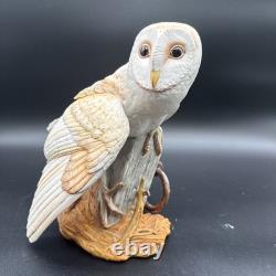 Porcelain figurine titled'The Barn Owl' by George McMonigle for Franklin Mint
