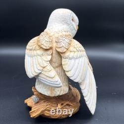 Porcelain figurine titled'The Barn Owl' by George McMonigle for Franklin Mint