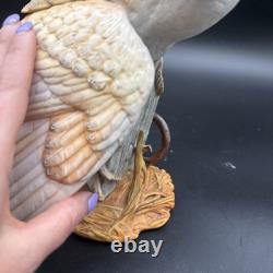 Porcelain figurine titled'The Barn Owl' by George McMonigle for Franklin Mint