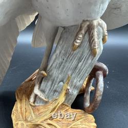 Porcelain figurine titled'The Barn Owl' by George McMonigle for Franklin Mint