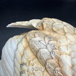 Porcelain figurine titled'The Barn Owl' by George McMonigle for Franklin Mint