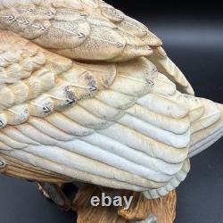 Porcelain figurine titled'The Barn Owl' by George McMonigle for Franklin Mint