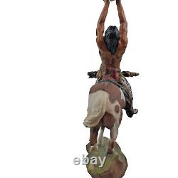 Prayer To The Healing Spirit Native American Indian Statue Buck McCain 1988 RARE