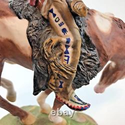 Prayer To The Healing Spirit Native American Indian Statue Buck McCain 1988 RARE