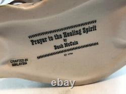 Prayer To The Healing Spirit Native American Indian Statue Buck McCain 1988 RARE