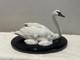 Pretty Vintage Porcelain Swans Under Her Wing Franklin Mint