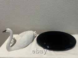 Pretty Vintage Porcelain Swans Under Her Wing Franklin Mint