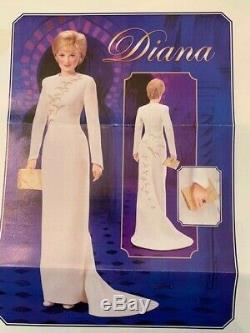 Princess Diana Doll, Queen Of Fashion Porcelain Doll By Franklin Mint