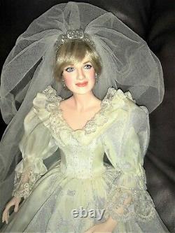 Princess Diana Franklin Mint Bride Royal Wedding Porcelain Doll