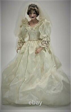 Princess Diana Franklin Mint Bride Royal Wedding Porcelain Doll