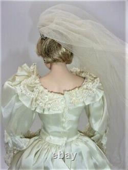 Princess Diana Franklin Mint Bride Royal Wedding Porcelain Doll