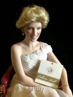 Princess Diana Franklin Mint Collectible Porcelain Doll