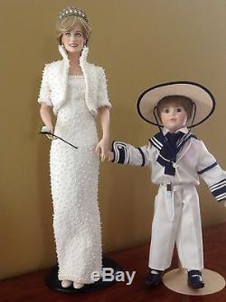 Princess Diana Franklin Mint Prince William Danbury Mint Porcelain Hand Painted