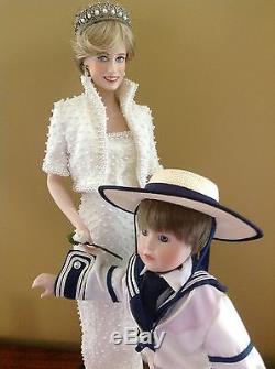 Princess Diana Franklin Mint Prince William Danbury Mint Porcelain Hand Painted