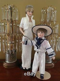 Princess Diana Franklin Mint Prince William Danbury Mint Porcelain Hand Painted