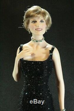 Princess Diana, Princess of Sophistication Franklin Mint Porcelain Doll, C. O. A